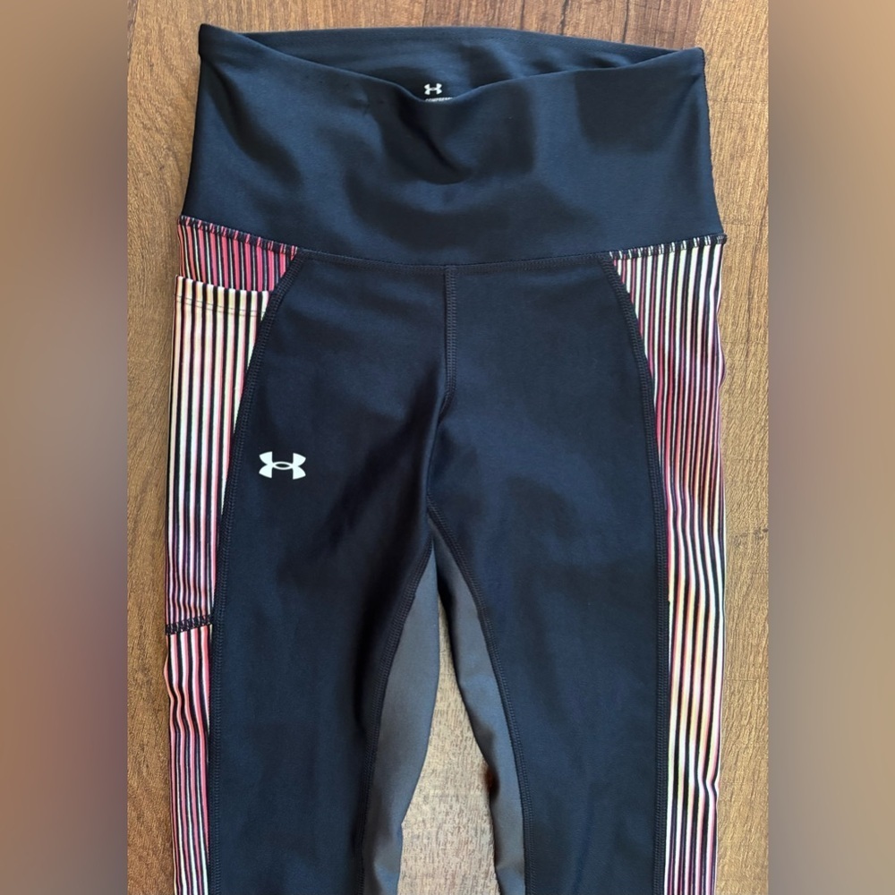 Under Armour Women No Slip Waistband 7/8 Ankle compression legging XS extra smal - Picture 3 of 9